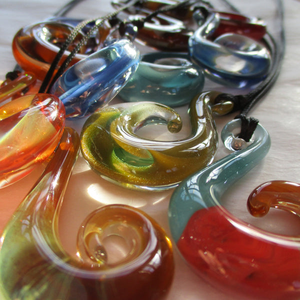 Emily Lake - Koru and Hook Pendants