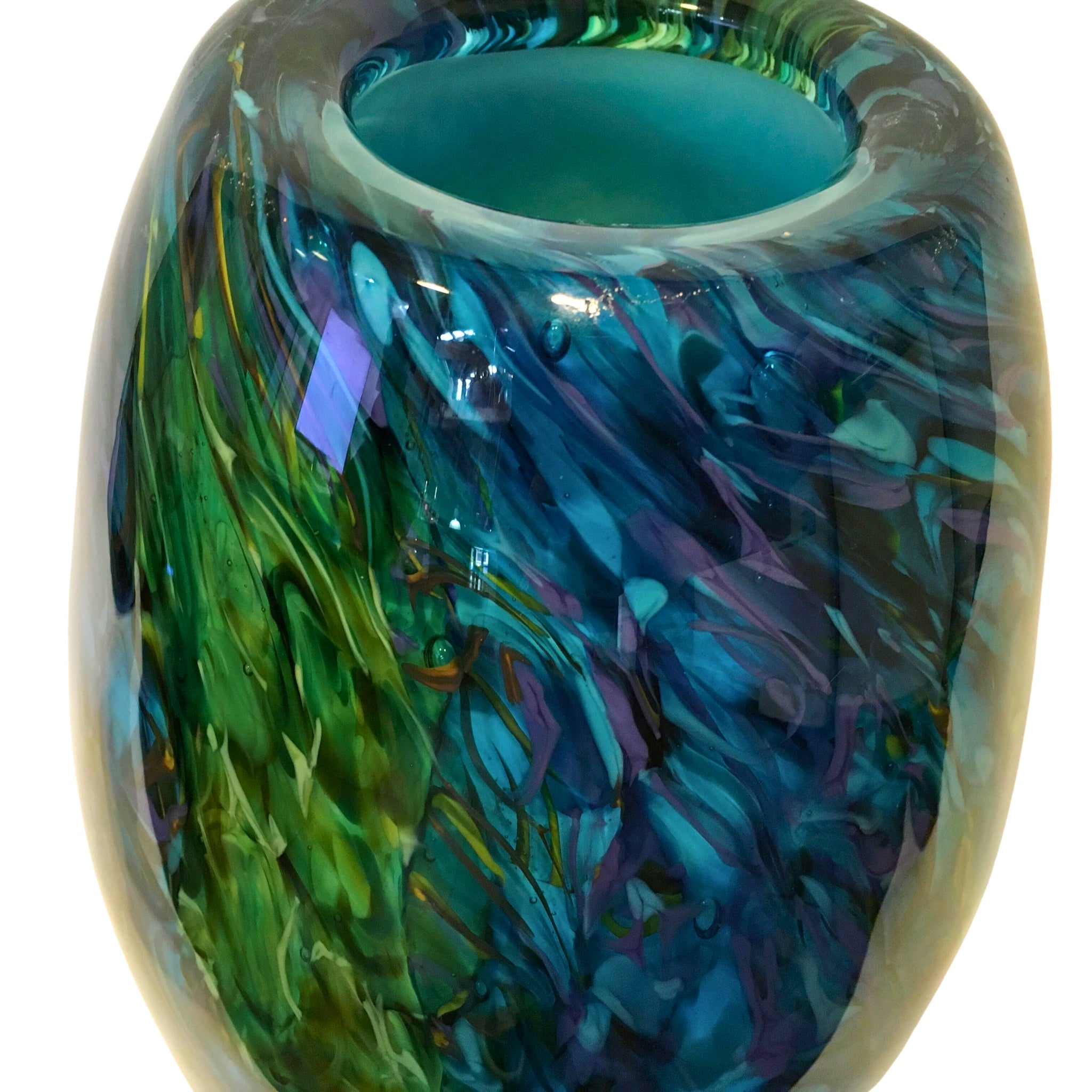 Jan Kocian - Peacock Vase detail