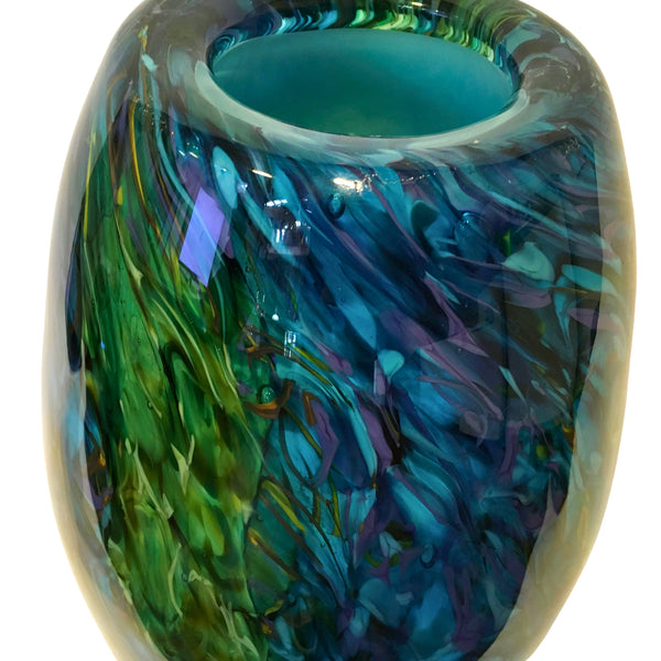 Jan Kocian - Peacock Vase detail