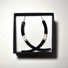 Te Rongo Kirkwood - Curved Earring Black