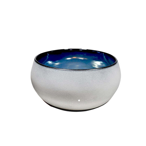 Te Rongo Kirkwood - Grey Powder Bowl with Lustre Interior