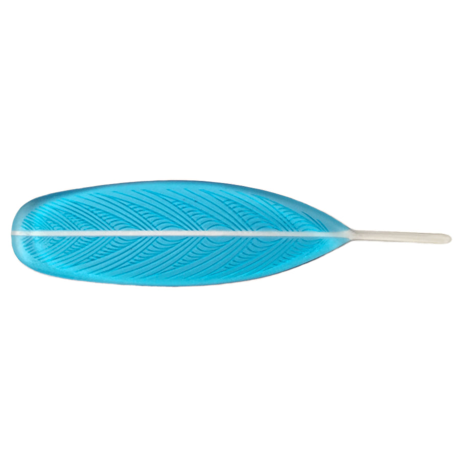Kahu Design | Huruhuru Feather Aqua Blue