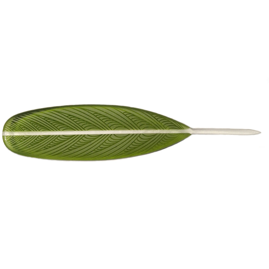 Kahu Design | Huruhuru Feather Kakapo Olive Green