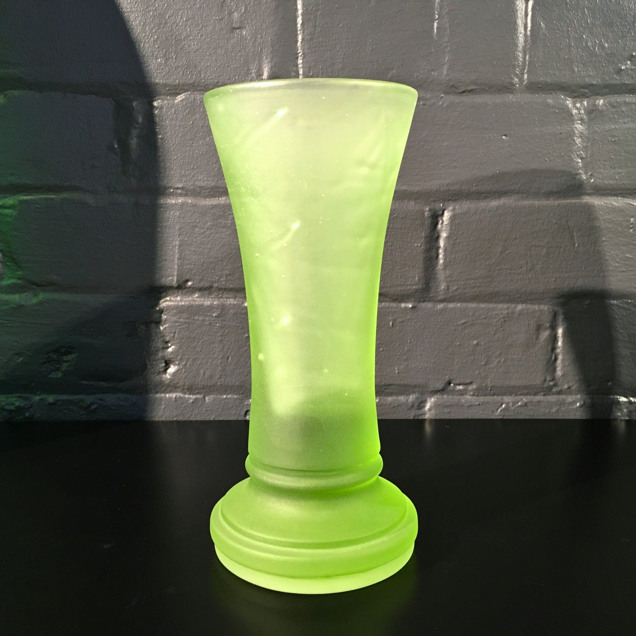 David Murray - Cast Glass Vase Pale Olive