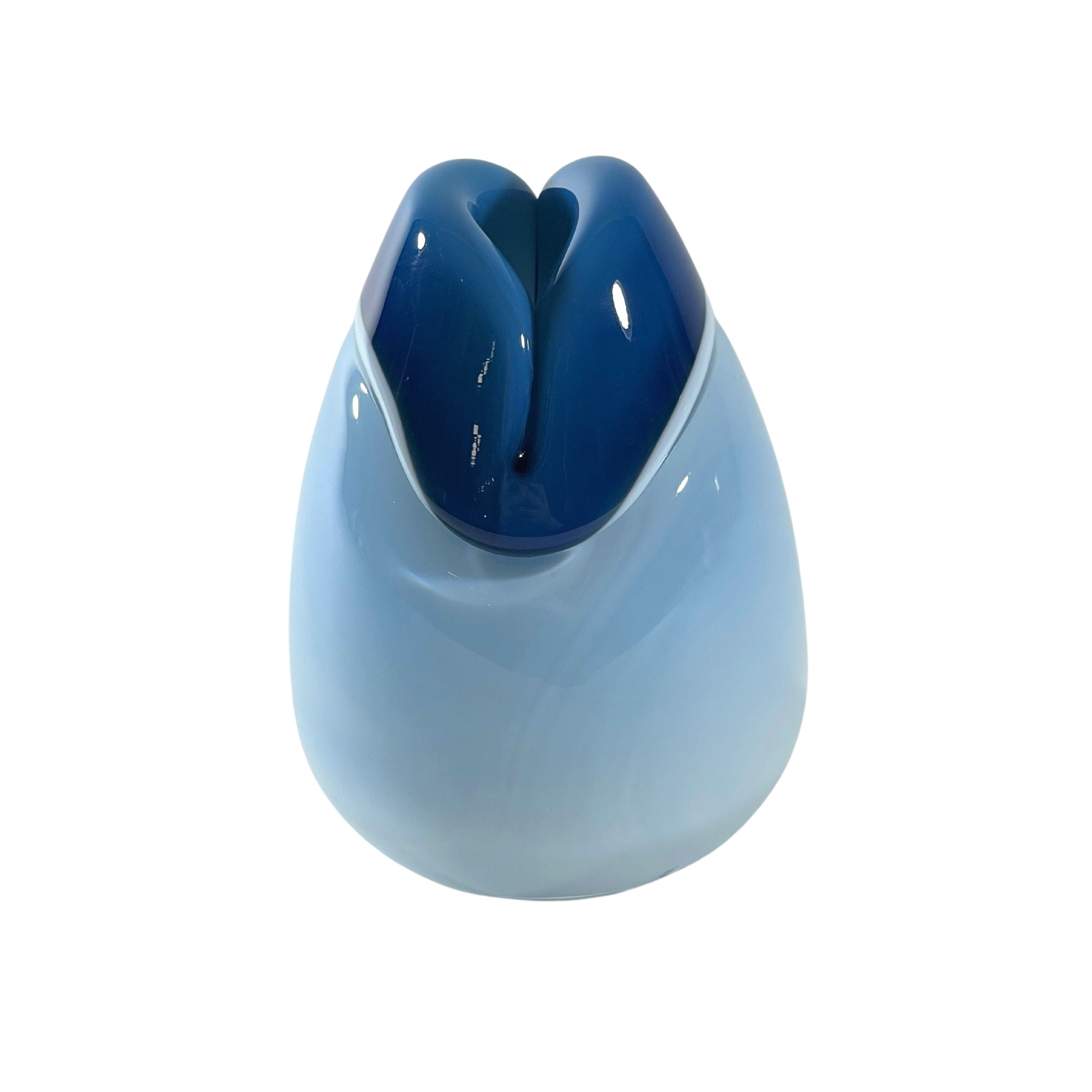 Hot Lips Vase Blue