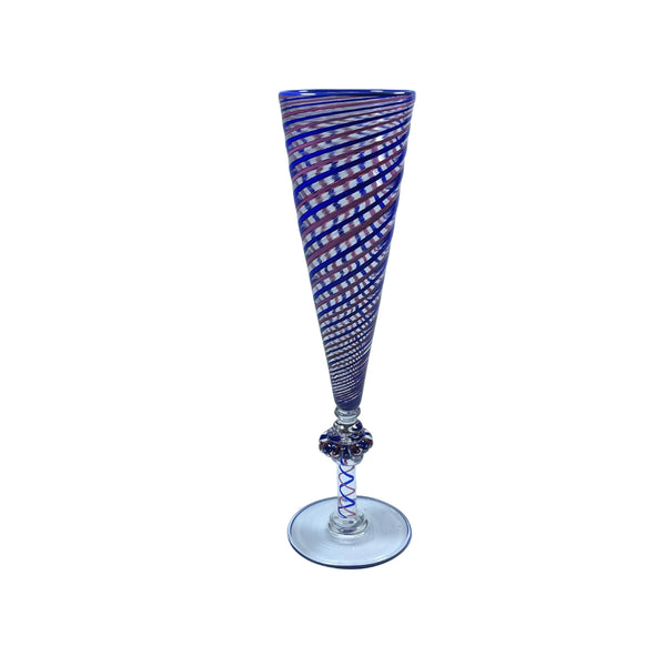 Latticino Goblet