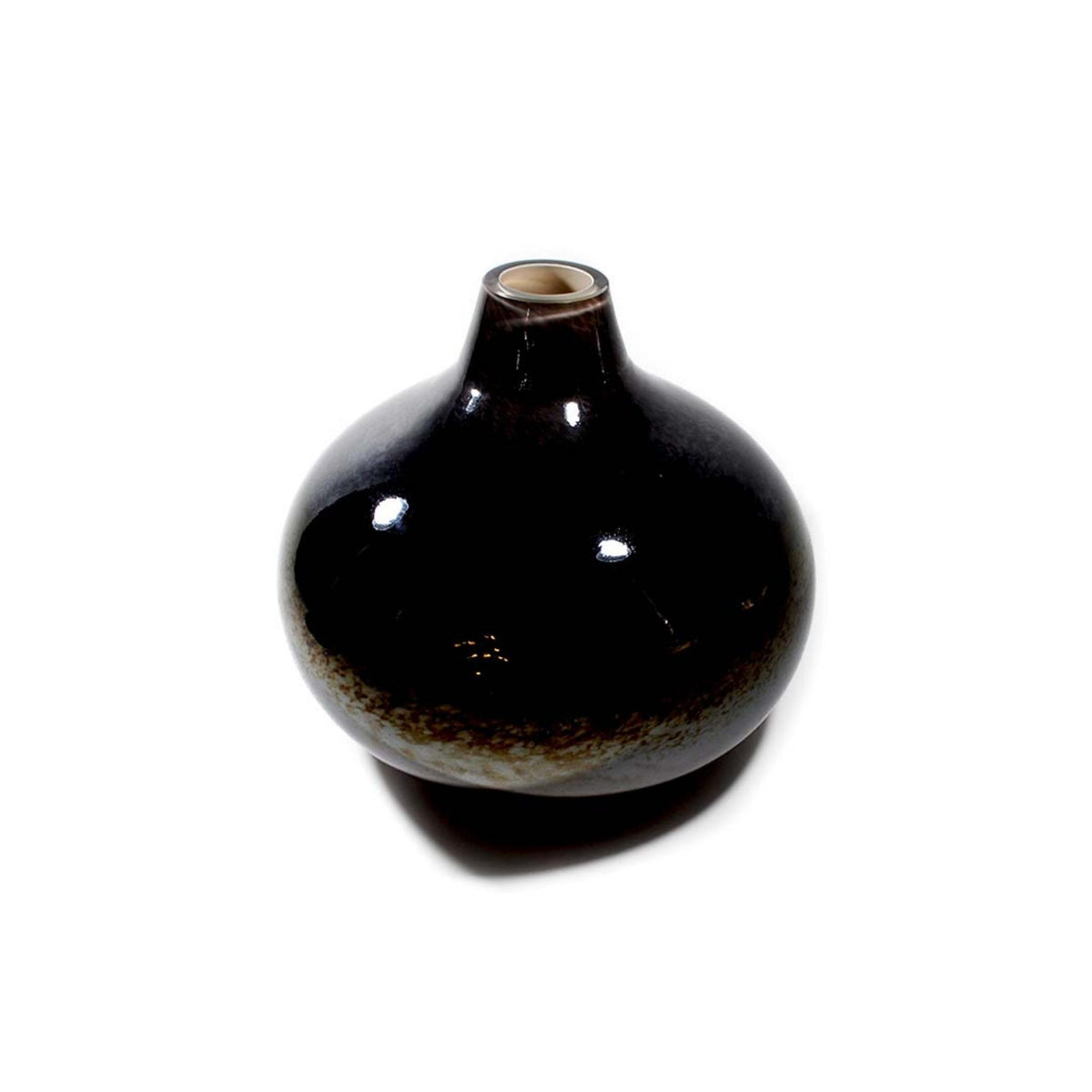 Black Lustre Hue Large | Te Rongo Kirkwood – New Zealand Glassworks