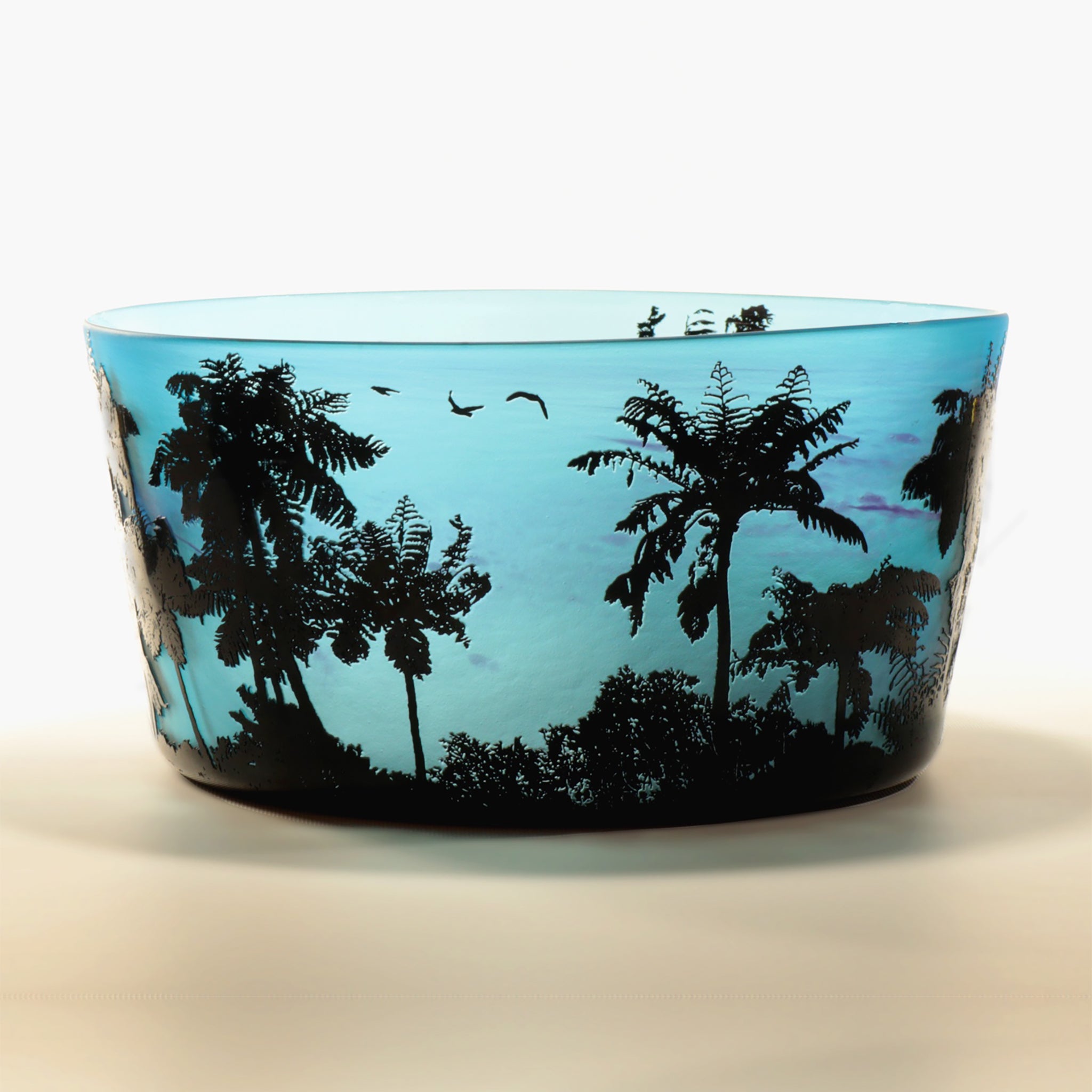 Wendy Fairclough - Large Blue Ponga Bowl