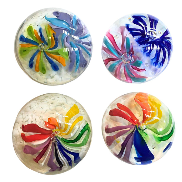 Floral Paperweight | New Zealand Glassworks