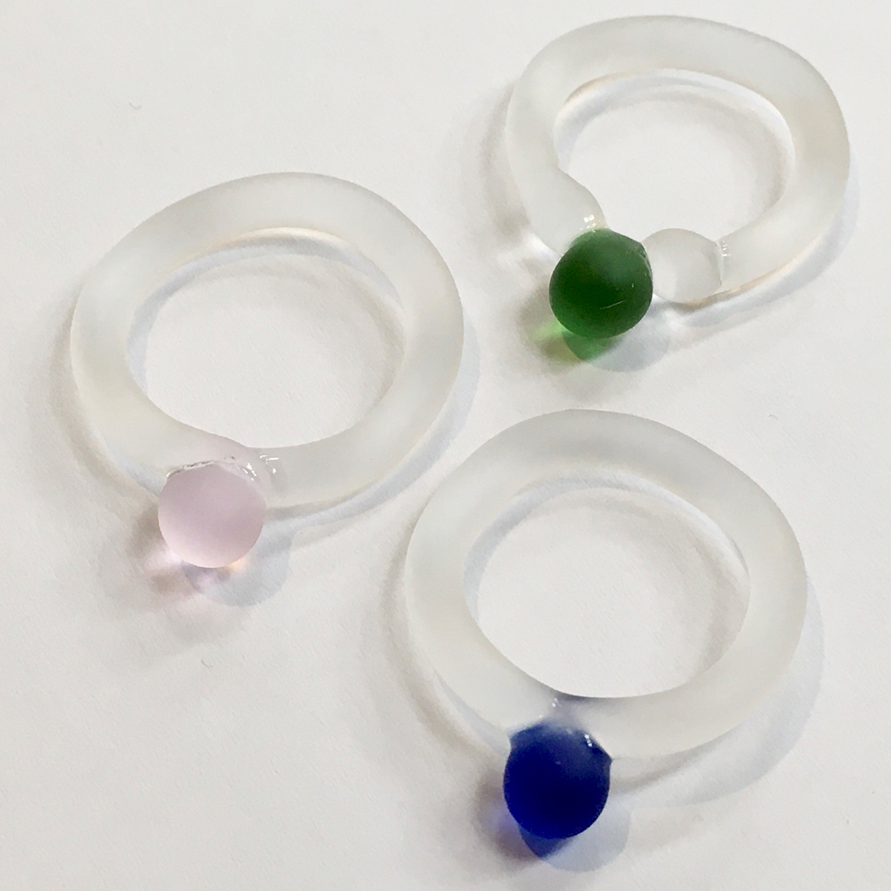 Sea Glass Ring | Isla Osborne – New Zealand Glassworks