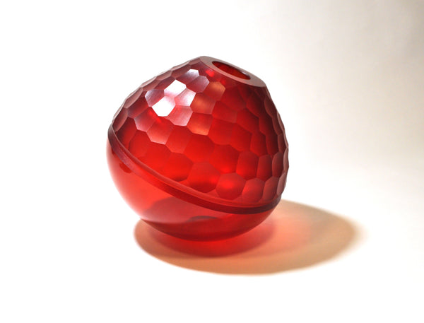 Scarlet Carved Vessel by Greg Swinburne