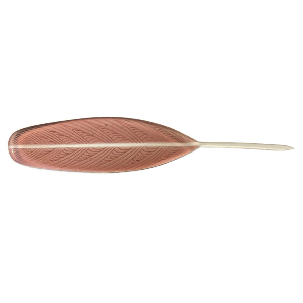 Kahu Design | Huruhuru Feather Rhubarb