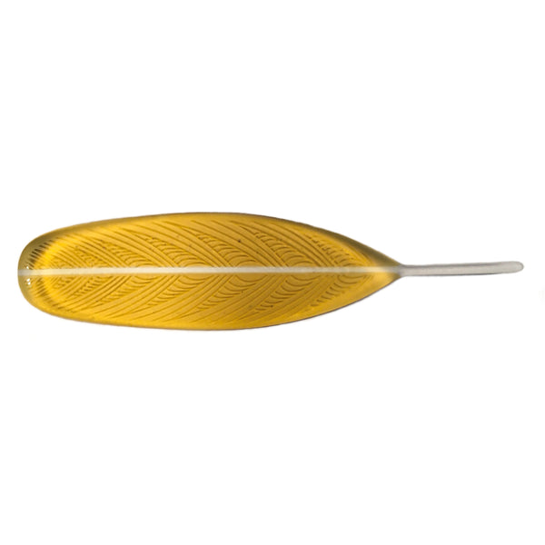 Kahu Design | Huruhuru Feather Amber/Yellow